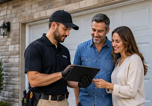 Garage door installation