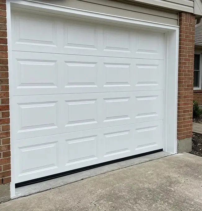 Garage door technician at work
