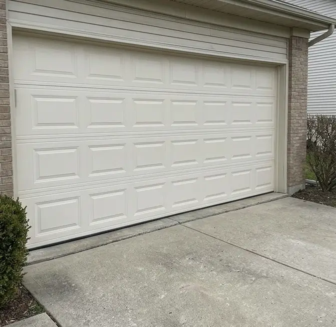 Garage door technician at work