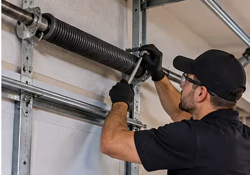 Garage door repair work