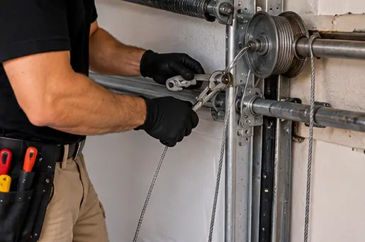 Garage door repair and hardware service